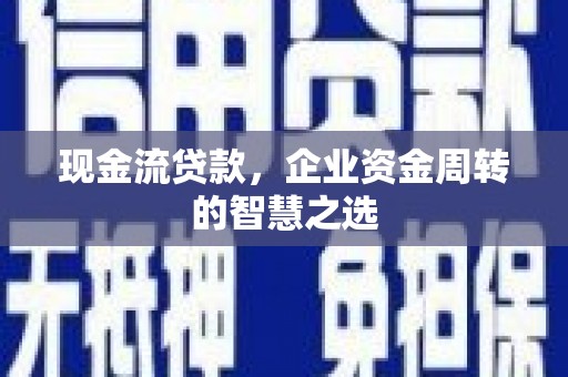 神湾现金流贷款，企业资金周转的智慧之选