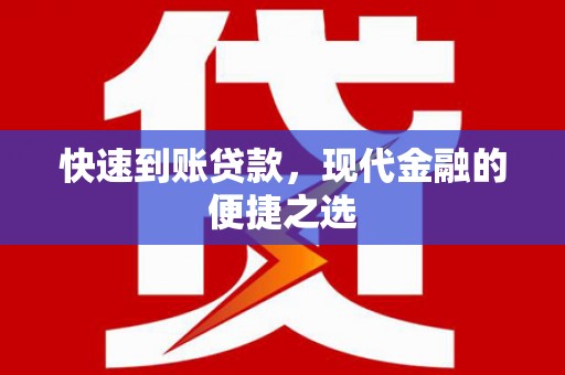 神湾快速到账贷款，现代金融的便捷之选