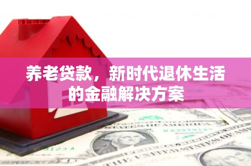 神湾养老贷款，新时代退休生活的金融解决方案