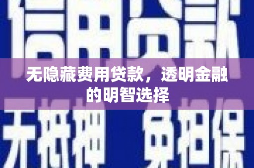 神湾无隐藏费用贷款，透明金融的明智选择